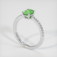 0.90 Ct. Gemstone Ring, Platinum 950 2