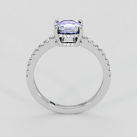 1.51 Ct. Bi Color (Peacock) Tanzanite Ring, Platinum 950 3