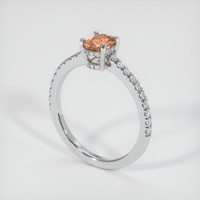0.75 Ct. Sapphire Ring, Platinum 950 2