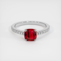 1.37 Ct. Ruby Ring, Platinum 950 1