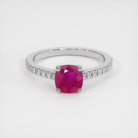 1.22 Ct. Ruby Ring, Platinum 950 1