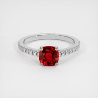 1.20 Ct. Ruby Ring, Platinum 950 1