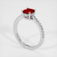 1.25 Ct. Ruby Ring, Platinum 950 2