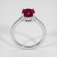 3.02 Ct. Ruby Ring, Platinum 950 3