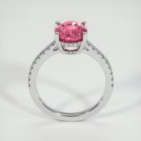3.01 Ct. Padparadscha Sapphire Ring, Platinum 950 3