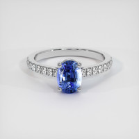 1.27 Ct. Sapphire Ring, Platinum 950 1
