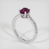 1.52 Ct. Bi Color Sapphire Ring, Platinum 950 2
