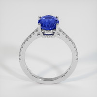 3.10 Ct. Blue Sapphire Ring, Platinum 950 3