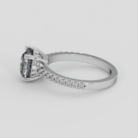 2.08 Ct. White Sapphire Ring, Platinum 950 4