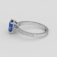 1.92 Ct. Blue Sapphire Ring, Platinum 950 4
