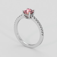 1.06 Ct. Padparadscha Sapphire Ring, Platinum 950 2