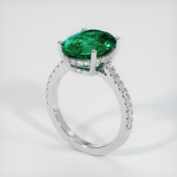 3.70 Ct. Emerald Ring, Platinum 950 2