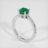 1.29 Ct. Emerald Ring, Platinum 950 2