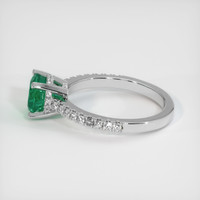 1.29 Ct. Emerald Ring, Platinum 950 4