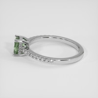 0.85 Ct. Yellowish Green Sapphire Ring, Platinum 950 4