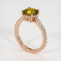 2.10 Ct. Gemstone Ring, 14K Rose Gold 2