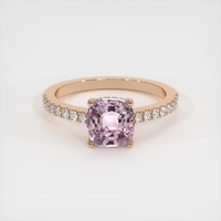 1.59 Ct. Pink Sapphire Ring, 14K Rose Gold 1