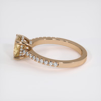 2.00 Ct. Peach Sapphire Ring, 14K Rose Gold 4
