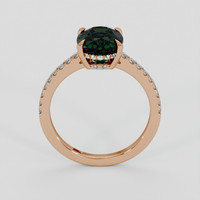 3.98 Ct. Green Sapphire Ring, 18K Rose Gold 3