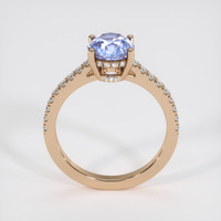 2.13 Ct. Bluish Purple Sapphire Ring, 18K Rose Gold 3