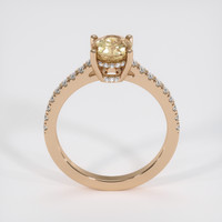 2.00 Ct. Peach Sapphire Ring, 18K Rose Gold 3