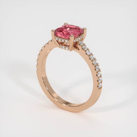 1.61 Ct. Sapphire Ring, 18K Rose Gold 2