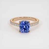 3.39 Ct. Sapphire Ring, 18K Rose Gold 1