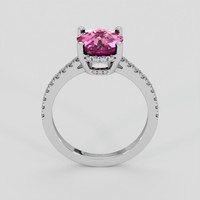 2.76 Ct. Pink Topaz Ring, Silver 3