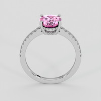 2.00 Ct. Pink Topaz Ring, Silver 3