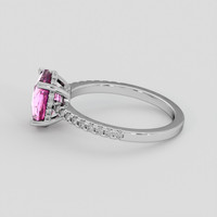 2.00 Ct. Pink Topaz Ring, Silver 4