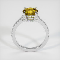 2.10 Ct. Yellowish Green Sphene (Titanite) Ring, 10K White Gold 3