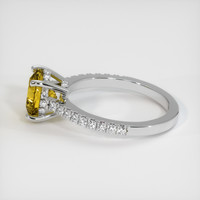 2.10 Ct. Yellowish Green Sphene (Titanite) Ring, 10K White Gold 4