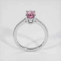 1.05 Ct. Pink Sapphire Ring, 10K White Gold 3