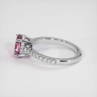 1.05 Ct. Pink Sapphire Ring, 10K White Gold 4