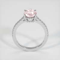 3.21 Ct. Pink Sapphire Ring, 10K White Gold 3
