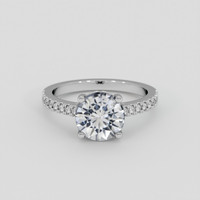 1.80 Ct. White Sapphire Ring, 10K White Gold 1