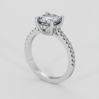 1.80 Ct. White Sapphire Ring, 10K White Gold 2