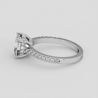 1.80 Ct. White Sapphire Ring, 10K White Gold 4