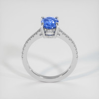 1.64 Ct. Blue Sapphire Ring, 10K White Gold 3