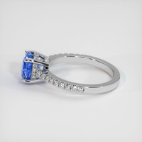 1.64 Ct. Blue Sapphire Ring, 10K White Gold 4