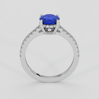 1.32 Ct. Blue Sapphire Ring, 10K White Gold 3