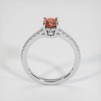 0.69 Ct. Padparadscha Sapphire Ring, 10K White Gold 3