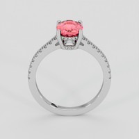 1.74 Ct. Padparadscha Sapphire Ring, 10K White Gold 3