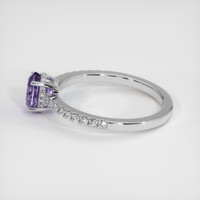 1.12 Ct. Purple Sapphire Ring, 10K White Gold 4