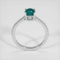 1.19 Ct. Greenish Blue Sapphire Ring, 10K White Gold 3