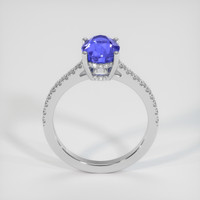3.30 Ct. Blue Sapphire Ring, 14K White Gold 3