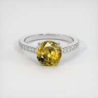 2.10 Ct. Gemstone Ring, 14K White Gold 1