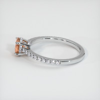 0.75 Ct. Sapphire Ring, 14K White Gold 4