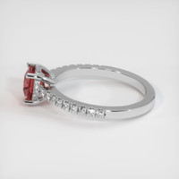 1.22 Ct. Sapphire Ring, 14K White Gold 4