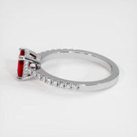 1.25 Ct. Ruby Ring, 14K White Gold 4